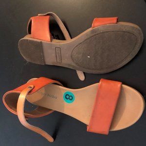 orange sandals